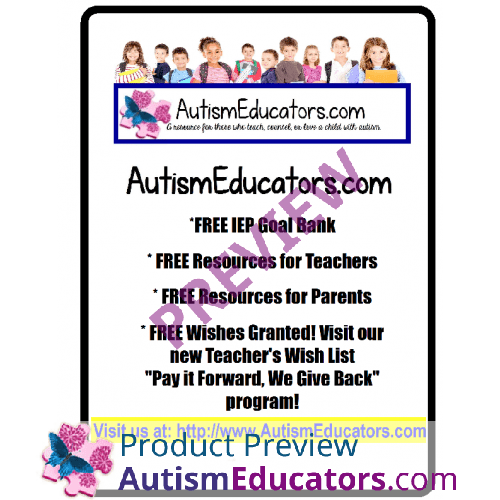 Autism Awareness FREE Worksheets To Promote Understanding